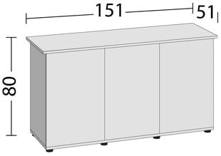 Akvaariojalusta Rio 400/450 SBX, valkoinen hinta ja tiedot | Akvaariotarvikkeet | hobbyhall.fi