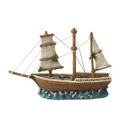 Akvaarion koristelu, merilaiva 2 23x6,5x15cm hinta ja tiedot | Akvaariokasvit ja akvaariokoristeet | hobbyhall.fi