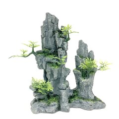 Akvaarion koristelu, korkea kivi 2 18,5x9,3x20cm hinta ja tiedot | Akvaariokasvit ja akvaariokoristeet | hobbyhall.fi