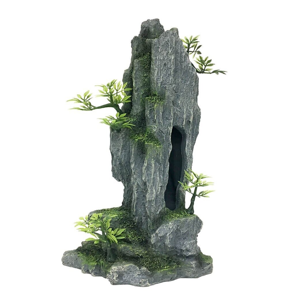 Akvaarion koristelu, korkea kivi 16,9x9,5x25,4cm hinta ja tiedot | Akvaariokasvit ja akvaariokoristeet | hobbyhall.fi