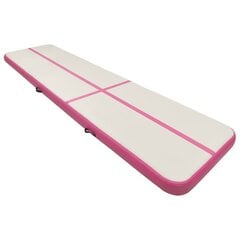 vidaXL Täytettävä voimistelumatto pumpulla 800x100x20 cm PVC pinkki hinta ja tiedot | vidaXL Kuntoiluvälineet | hobbyhall.fi