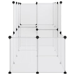 vidaXL Pieneläinhäkki läpinäkyvä 142x74x93 cm PP ja teräs hinta ja tiedot | Kuljetushäkit ja kuljetuslaatikot | hobbyhall.fi