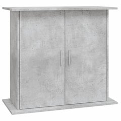 vidaXL Akvaarioteline betoninharmaa 81x36x73 cm tekninen puu hinta ja tiedot | Akvaariotarvikkeet | hobbyhall.fi