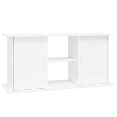 vidaXL Akvaarioteline korkeakiilto valkoinen 121x41x58 cm tekninen puu hinta ja tiedot | Akvaariotarvikkeet | hobbyhall.fi