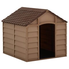 vidaXL Koirankoppi ruskea 71x71,5x68 cm hinta ja tiedot | Pedit ja pesät | hobbyhall.fi