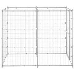 vidaXL Koiran ulkohäkki galvanoitu teräs 110x220x180 cm hinta ja tiedot | Pedit ja pesät | hobbyhall.fi