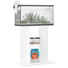 vidaXL Akvaarioteline korkeakiilto valkoinen 60x30x60 cm tekninen puu hinta ja tiedot | Akvaariotarvikkeet | hobbyhall.fi