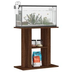 vidaXL Akvaarioteline ruskea tammi 60x30x60 cm tekninen puu hinta ja tiedot | Akvaariotarvikkeet | hobbyhall.fi