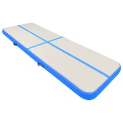 vidaXL Täytettävä voimistelumatto pumpulla 500x100x15 cm PVC sininen hinta ja tiedot | vidaXL Kuntoiluvälineet | hobbyhall.fi