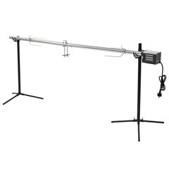 vidaXL grillivarras ruostumaton teräs 207x45x81 cm hinta ja tiedot | Grillit | hobbyhall.fi