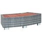 vidaXL Porealtaan porras harmaa polyrottinki 92x45x25 cm hinta ja tiedot | Uima-allastarvikkeet | hobbyhall.fi