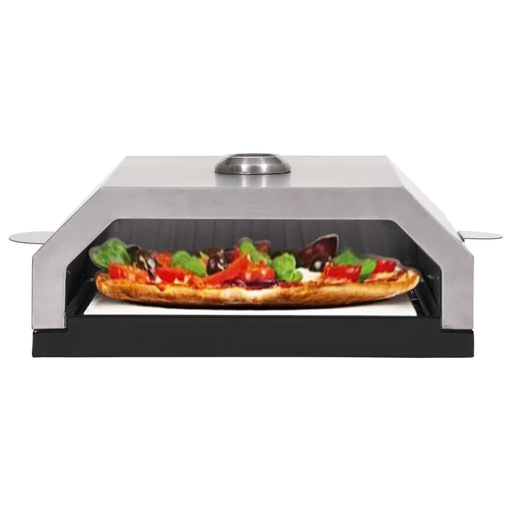 vidaXL Pizzauuni keraamisella kivellä kaasu tai hiiligrilliin hinta ja tiedot | Grillit | hobbyhall.fi