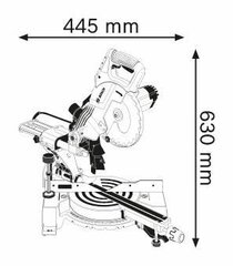 Bosch GCM 800 SJ Katkaisu- ja jiirisaha hinta ja tiedot | Bosch Kodin remontointi | hobbyhall.fi