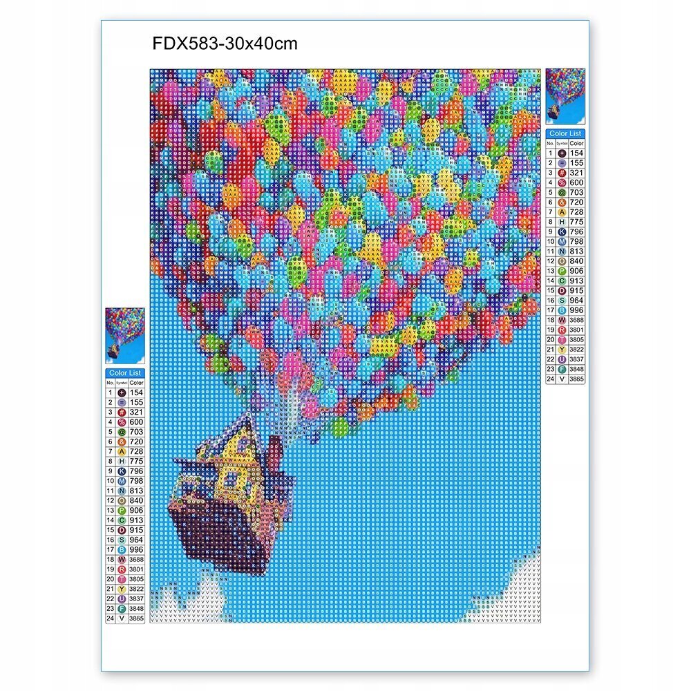 LARGE 5D DIAMOND EMBROiderie Set Mosaiikki kuva D34 hinta ja tiedot | Timanttimaalaukset | hobbyhall.fi