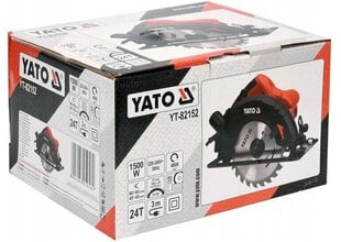 Pyörösaha YATO 1500W 185mm YT-82152 hinta ja tiedot | Sahat ja sirkkelit | hobbyhall.fi