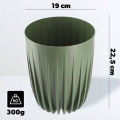 Eco-kukkaruukun kansi + vihreä sisäosa 19x22,5 cm hinta ja tiedot | Kukkaruukut | hobbyhall.fi