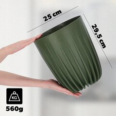 Eco-kukkaruukun kansi + vihreä sisäosa 25x30cm hinta ja tiedot | Kukkaruukut | hobbyhall.fi