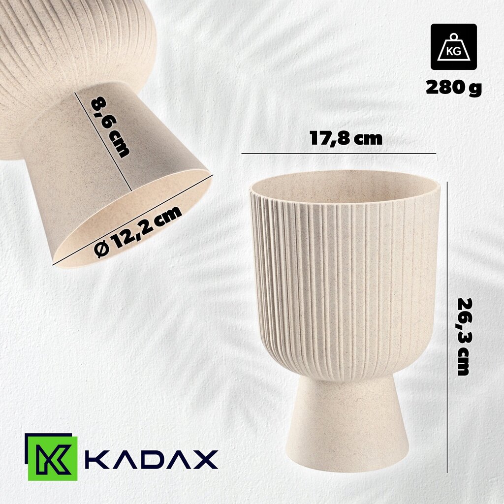 Kukkateline 18cm beige hinta ja tiedot | Kukkaruukut | hobbyhall.fi