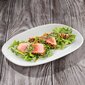 Platter Oval Plate Valkoinen 22x16cm lasinen tarjoilulautanen hinta ja tiedot | Astiat | hobbyhall.fi