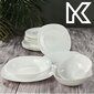 Platter Oval Plate Valkoinen 22x16cm lasinen tarjoilulautanen hinta ja tiedot | Astiat | hobbyhall.fi