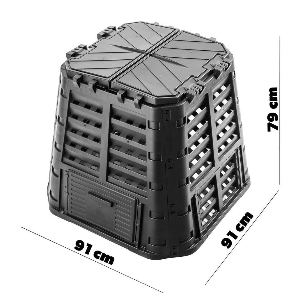 Ympärivuotinen, pakkasenkestävä, modulaarinen kompostori, 480L hinta ja tiedot | Kompostorit ja jäteastiat | hobbyhall.fi