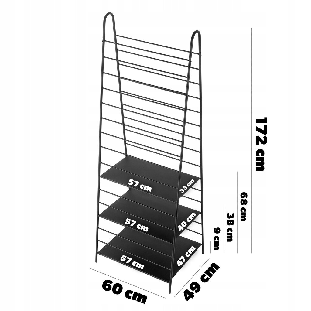 Puutarhaportaat kukille, metallia, 172 cm hinta ja tiedot | Puutarhapaviljongit | hobbyhall.fi