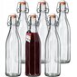 Lasipullo korkilla oliivimehua varten 1000ml 6 kpl hinta ja tiedot | Säilöntä | hobbyhall.fi