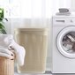 Pyykkikori pyykille kannella, iso säiliö, 55L, beige hinta ja tiedot | Vaateripustimet ja pukupussit | hobbyhall.fi