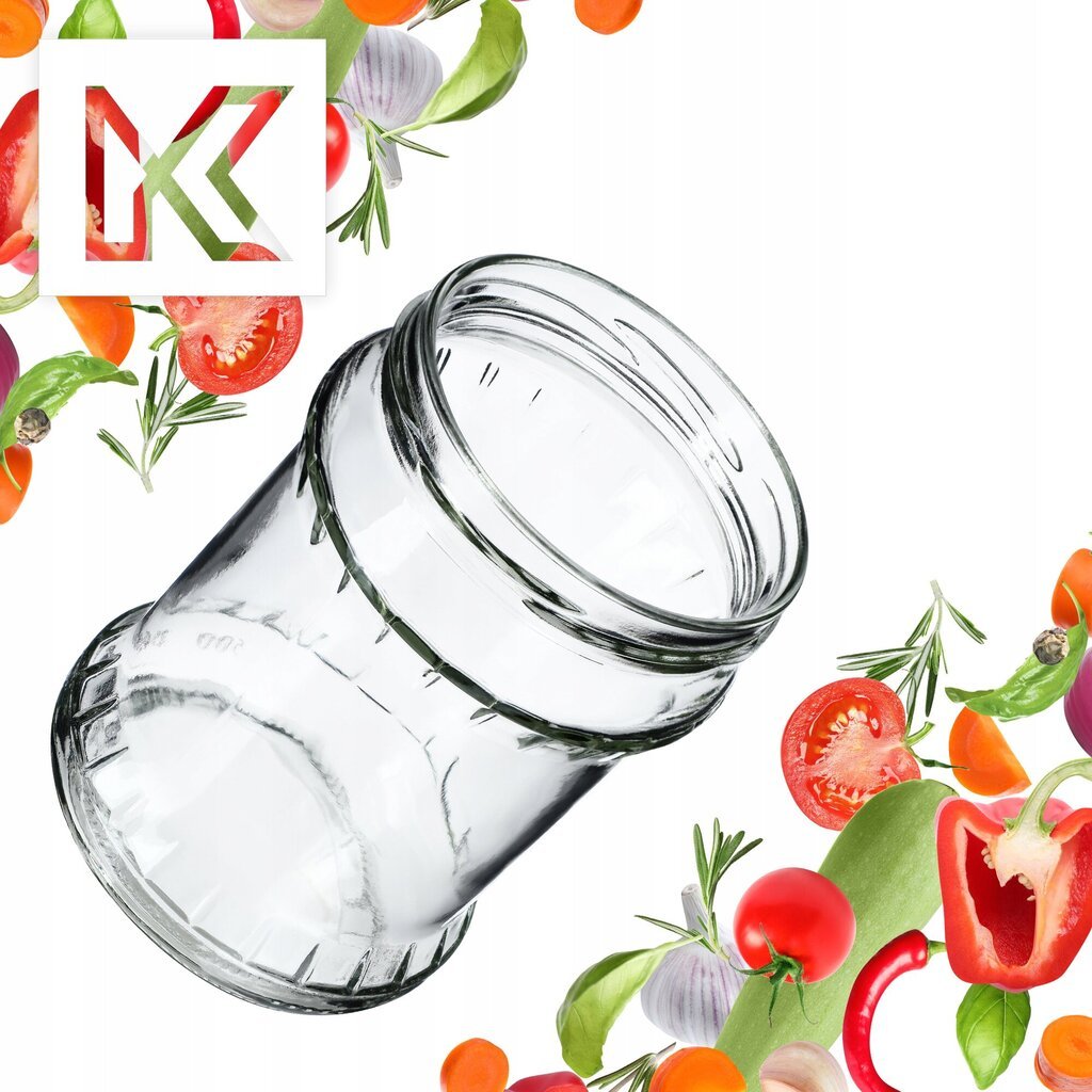 16x Lasipurkki 500ml Mason Jars Jar Hunajahillo Kurkkumehu hinta ja tiedot | Säilöntä | hobbyhall.fi