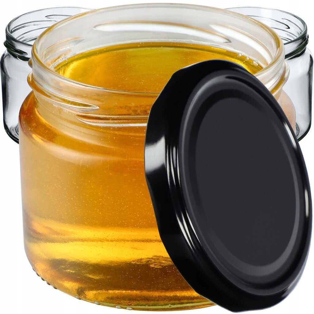 10x Lasipurkki 330 ml Säilöntäpurkit Jam Honey Caps Fi82 hinta ja tiedot | Säilöntä | hobbyhall.fi