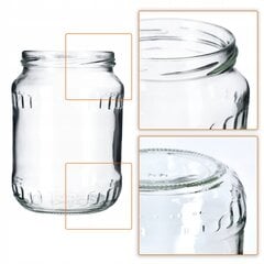 Lasipurkki 720 ml, Mason Jar, 24 kpl hinta ja tiedot | Säilöntä | hobbyhall.fi