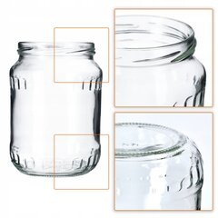 24x Jar Purkit 720 ml Lasi Mason Jar Kurkut Honey Weki hinta ja tiedot | Säilöntä | hobbyhall.fi