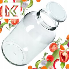 12x Jar Lasipurkki 4L Purkit kurkkutinktuureille + Korkit Fi100 hinta ja tiedot | Säilöntä | hobbyhall.fi