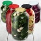 2x Jar Glass Jar 4L Purkit kurkkutinktuuroille + Caps Fi100 hinta ja tiedot | Säilöntä | hobbyhall.fi