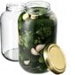 2x Jar Glass Jar 4L Purkit kurkkutinktuuroille + Caps Fi100 hinta ja tiedot | Säilöntä | hobbyhall.fi