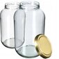 2x Jar Glass Jar 4L Purkit kurkkutinktuuroille + Caps Fi100 hinta ja tiedot | Säilöntä | hobbyhall.fi