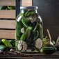 2x Jar Glass Jar 4L Purkit kurkkutinktuuroille + Caps Fi100 hinta ja tiedot | Säilöntä | hobbyhall.fi