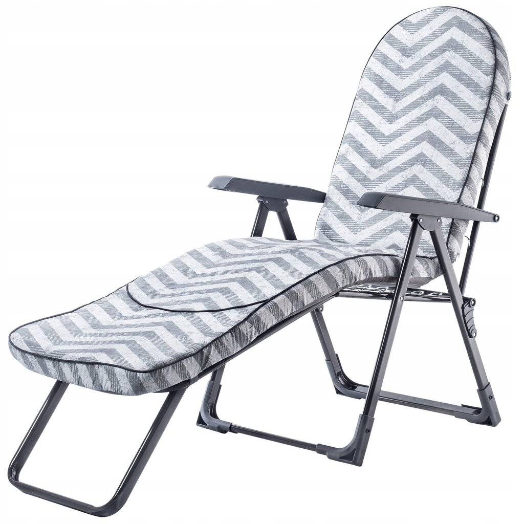 Deckchair Garden Beach tuoli Säädettävä 150kg hinta ja tiedot | Aurinkotuolit | hobbyhall.fi