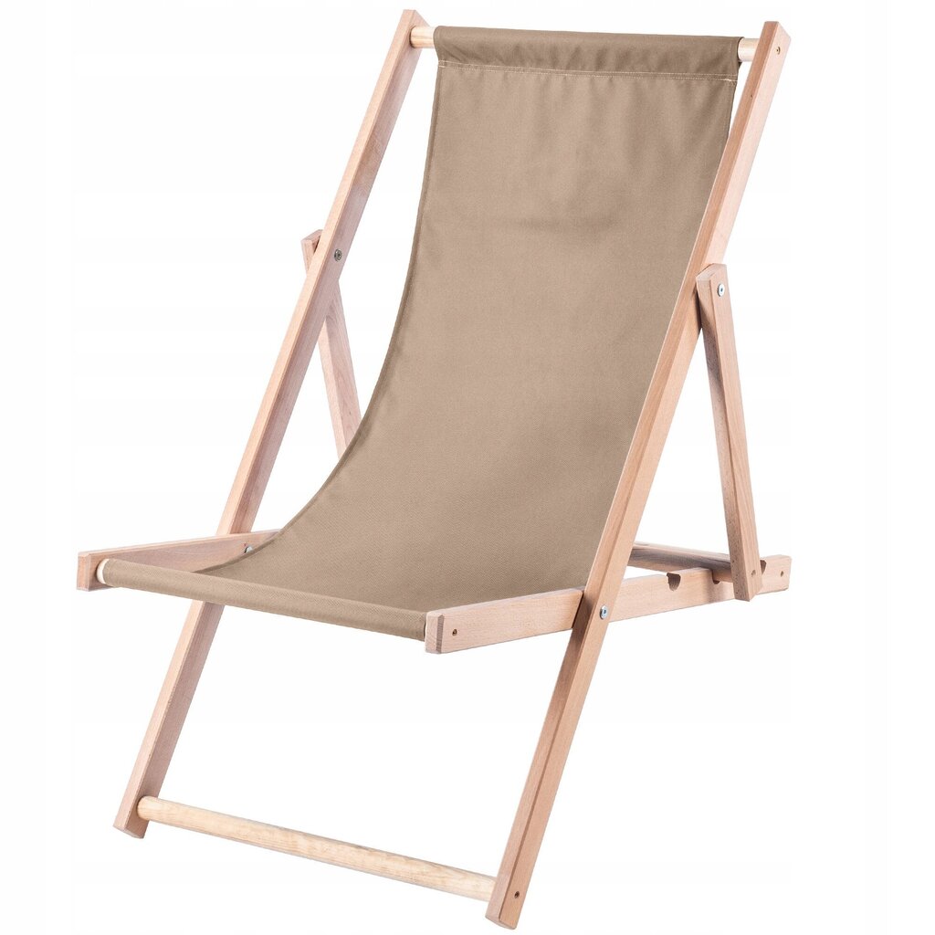 Garden Beach Deckchair Puiset lepotuolit 2 kpl hinta ja tiedot | Aurinkotuolit | hobbyhall.fi