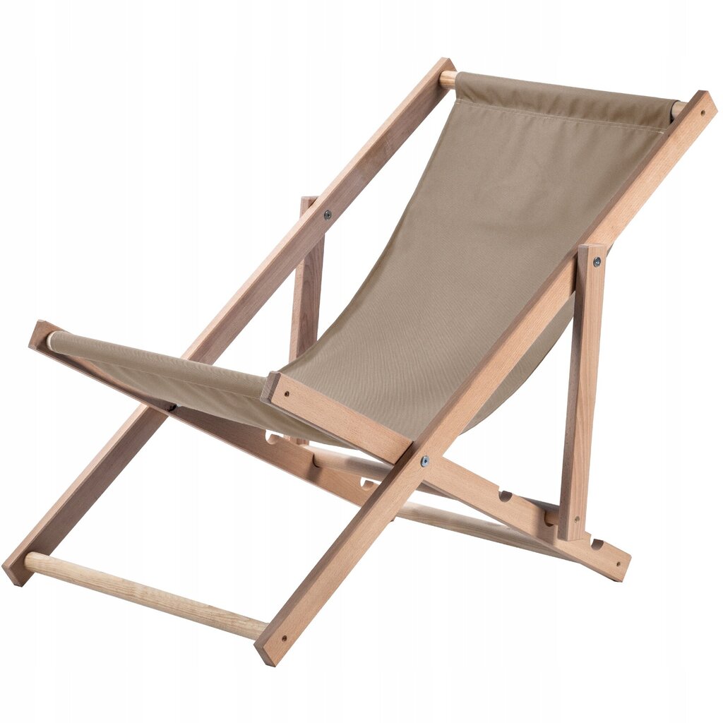 Garden Beach Deckchair Puiset lepotuolit 2 kpl hinta ja tiedot | Aurinkotuolit | hobbyhall.fi