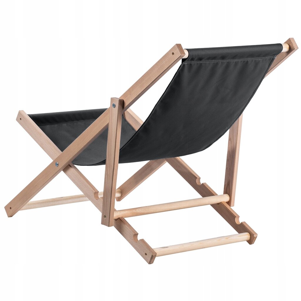 Garden Beach Deckchair Puiset lepotuolit 2 kpl hinta ja tiedot | Aurinkotuolit | hobbyhall.fi