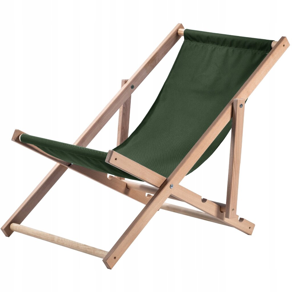 Garden Beach Deckchair Puiset lepotuolit 2 kpl hinta ja tiedot | Aurinkotuolit | hobbyhall.fi