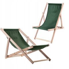 Garden Beach Deckchair Puiset lepotuolit 2 kpl hinta ja tiedot | Aurinkotuolit | hobbyhall.fi