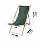 Garden Beach Deckchair Puiset lepotuolit 2 kpl hinta ja tiedot | Aurinkotuolit | hobbyhall.fi