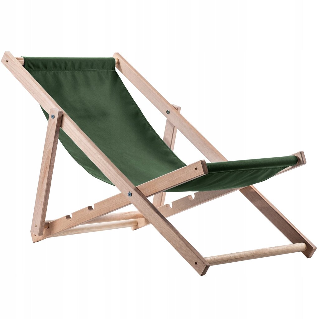 Garden Beach Deckchair Puiset lepotuolit 2 kpl hinta ja tiedot | Aurinkotuolit | hobbyhall.fi