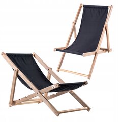 Garden Beach Deckchair Puiset lepotuolit 2 kpl hinta ja tiedot | Aurinkotuolit | hobbyhall.fi