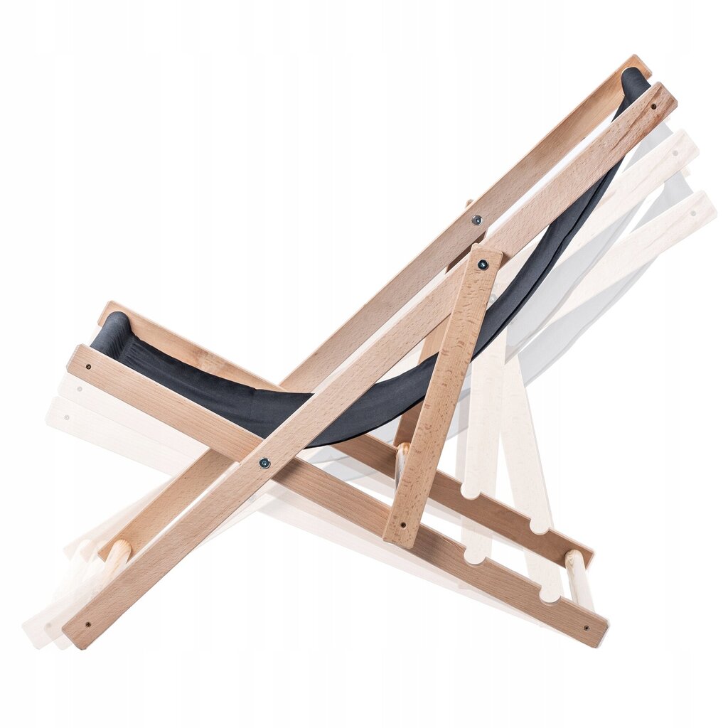 Garden Beach Deckchair Puiset lepotuolit 2 kpl hinta ja tiedot | Aurinkotuolit | hobbyhall.fi