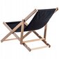 Garden Beach Deckchair Puiset lepotuolit 2 kpl hinta ja tiedot | Aurinkotuolit | hobbyhall.fi