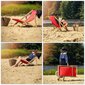 Garden Beach Deckchair Puiset lepotuolit 2 kpl hinta ja tiedot | Aurinkotuolit | hobbyhall.fi