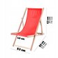 Garden Beach Deckchair Puiset lepotuolit 2 kpl hinta ja tiedot | Aurinkotuolit | hobbyhall.fi